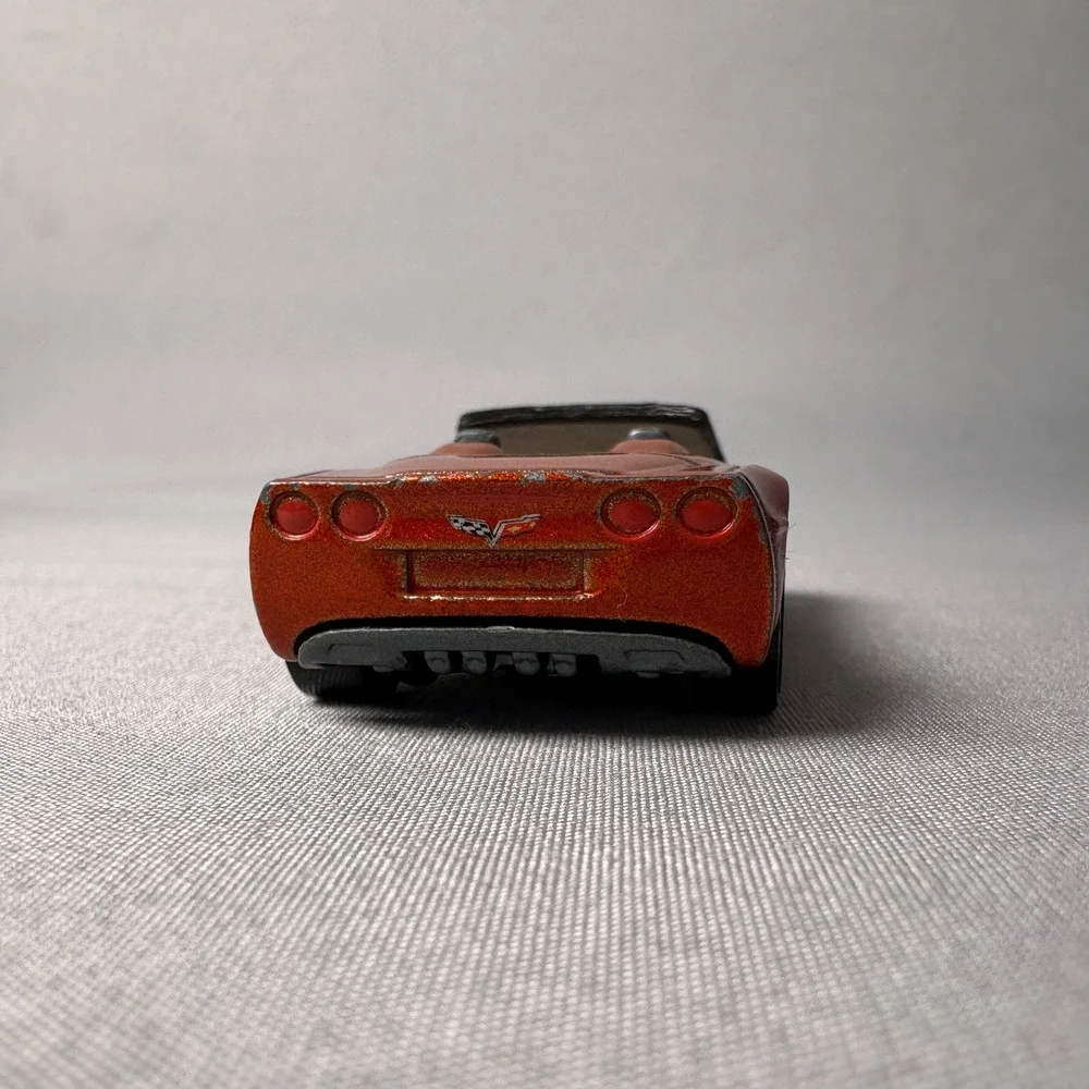 Hot Wheels Corvette C6 Convertible Metallic Orange Diecast Car Malaysia B35 1:64